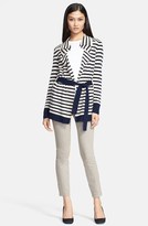 Thumbnail for your product : Tory Burch 'Vaile' Stripe Cashmere Cardigan