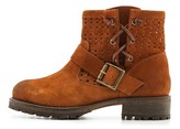 Thumbnail for your product : Jeffrey Campbell Perforated Suede Lug Sole Booties
