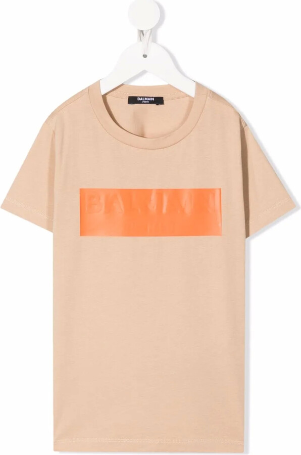 Balmain Kids embossed-logo T-shirt