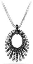 Thumbnail for your product : David Yurman 34mm Tempo Black Spinel Pendant Necklace