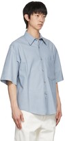 Thumbnail for your product : Ermenegildo Zegna Couture Blue Suede Shirt