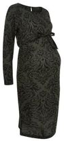 Thumbnail for your product : Mama Licious Mamalicious Black Abstract Print Long Sleeve Dress
