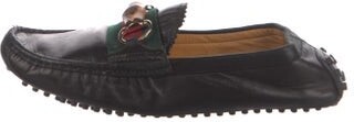 Gucci Leather Grosgrain Trim Mules