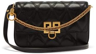 Givenchy Pocket Quilted Leather Cross Body Bag - Womens - Black