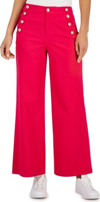 Charter Club Petite Wide-Leg Sailor Pants, Created for Macy's