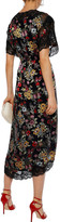 Thumbnail for your product : Alice + Olivia Adele Floral-print Fil Coupe Chiffon Midi Wrap Dress