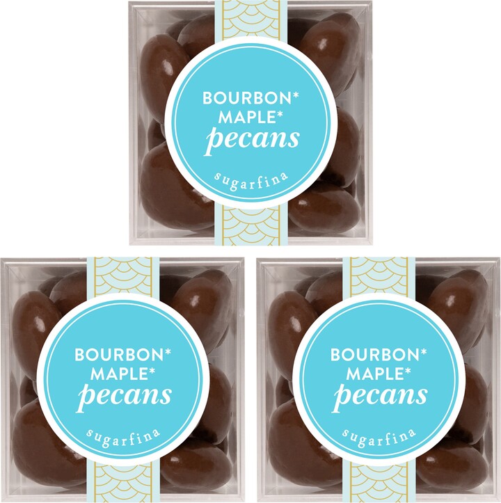sugarfina Bourbon Maple Pecans Set of 3 Candy Cubes