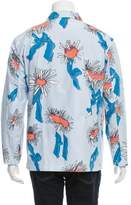 Thumbnail for your product : Julien David Printed Button-Up Jacket w/ Tags