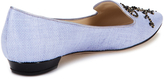Thumbnail for your product : Rene Caovilla Embellished Raffia Loafer