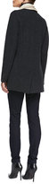 Thumbnail for your product : Eileen Fisher Felted Merino Long Jacket, Charcoal