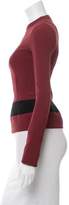 Thumbnail for your product : Narciso Rodriguez Merlot & Black Striped Jacket