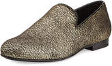Thumbnail for your product : Jimmy Choo Sloane Metallic Textured Fabric Slipper, Gold
