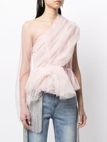 Thumbnail for your product : Hellessy Isabel tulle one-shoulde top