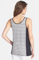Thumbnail for your product : Kensie Woven Side Stripe Tank