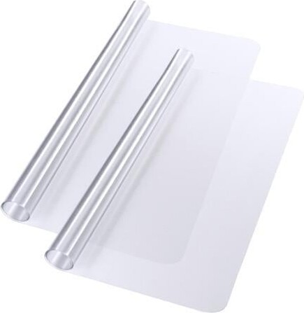 Yescom USA, Inc. Yescom Clear Office Chair Mat for Hardwood 60'x46' Rectangle 2PCS Plastic Floor Protector for Rolling Desk Chairs 1/16' Thickness