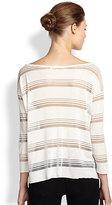 Thumbnail for your product : Bailey 44 Sheer-Striped Jersey Top