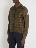 Thumbnail for your product : Moncler Ariege Contrast-panel Quilted-down Jacket - Mens - Green