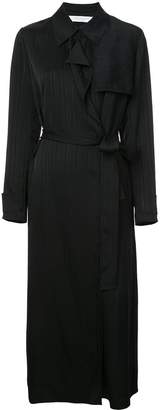 Kimora Lee Simmons belted silk trench coat