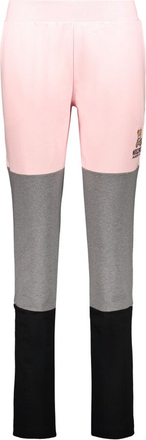 Moschino Logo Patch Colorblock Joggers