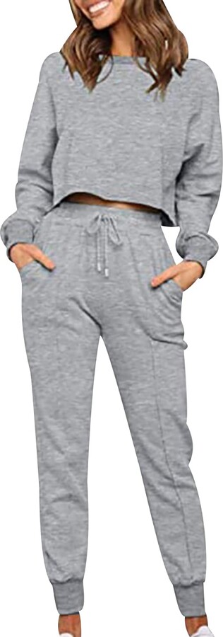Peuignao Ladies Tracksuits Cropped Tracksuit Women Lounge Wear Set  Loungewear Sets Womens Plain Oversized Hooded Tracksuit for Women Ladys  Tracksuits