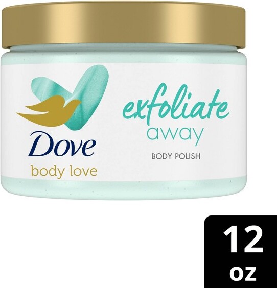 Dove Beauty Body Love Exfoliate Away Body Polish for Rough & Bumpy Skin