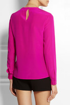 Thumbnail for your product : Diane von Furstenberg Irina silk-crepe top
