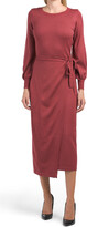 Thumbnail for your product : Taylor Tie Waist Wrap Style Sweater Dress