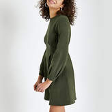 Thumbnail for your product : River Island Khaki long sleeve jumper dress