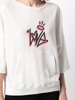Thumbnail for your product : Zadig & Voltaire Love three-quarter sleeve sweatshirt