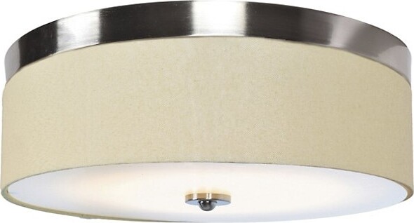 Access Lighting Mia LED Flushmount Light in Beige, Size: Small