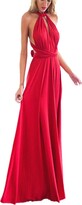 Thumbnail for your product : OwlFay Women Elegant Bridesmaid Convertible Multi Way Wrap Evening Prom Dress Transformer Floor Length Bandage Wedding Party Cocktail Dress Formal Long Maxi Dress Ball Gown