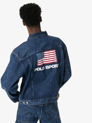 Polo Ralph Lauren logo print denim jacket