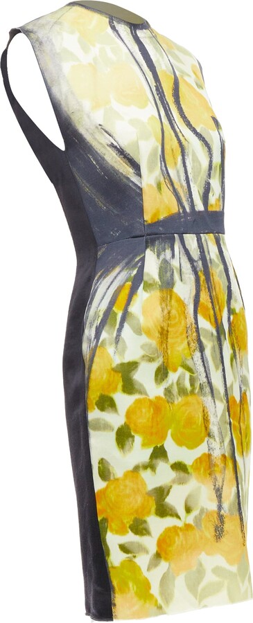 Lanvin Les 10 Ans Cotton Silk Floral Print Dress
