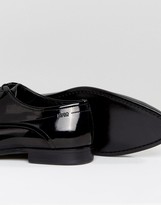 Thumbnail for your product : HUGO C-Dresspat Lace Up Patent Calf Leather Derby Shoes in Black