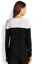 Thumbnail for your product : Vince Contrast Shirttail Tee
