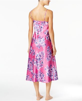 Thalia Sodi Lace-Trimmed Printed Nightgown, Created for Macy's