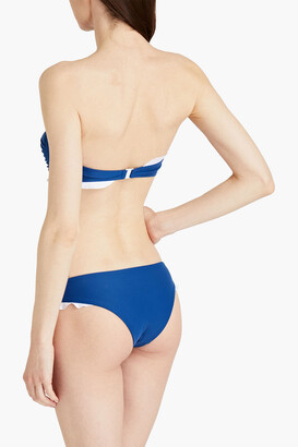 CASA RAKI Ruffled stretch-ECONYL low-rise bikini briefs