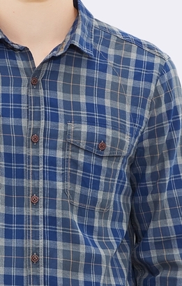 Mavi Jeans Double Pocket Shirt - Indigo Check
