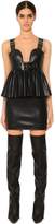 Givenchy Faux Leather Dress W/ 