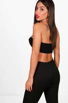 Thumbnail for your product : boohoo Basic Cropped Bandeau