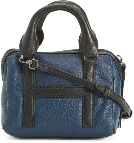 navy blue satchel