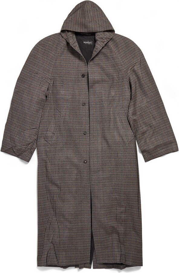 【関税&送料込】Balenciaga Raglan Coat One Layer Raglan Coat in Black/grey | Balenciaga US