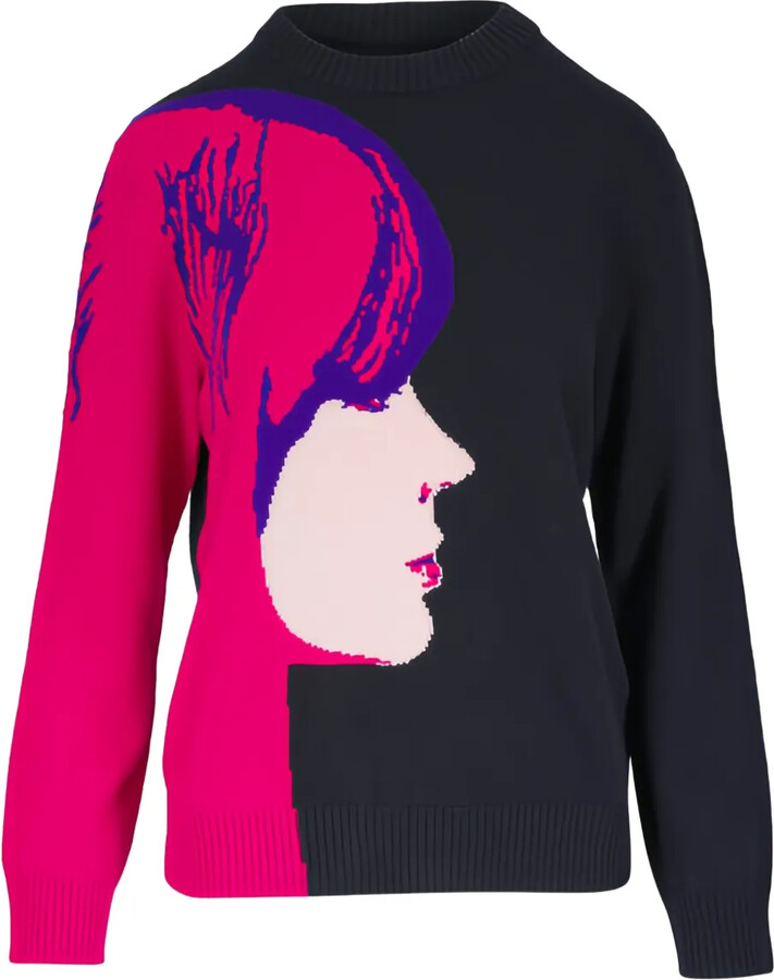 Akris Punto Graphic-Print Sweater