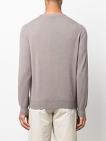Thumbnail for your product : Colombo Fine-Knit Ribbed-Trim Jumper