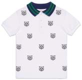 Thumbnail for your product : Gucci Children's polo with tiger heads embroidery