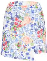 Thumbnail for your product : PrettyLittleThing Blue Fruit Printed Dip Hem Mini Skirt
