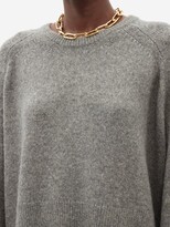 Thumbnail for your product : Totême Oversized Wool-blend Sweater - Mid Grey