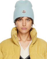 Thumbnail for your product : Moncler Blue Logo Beanie