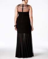 Thumbnail for your product : Xscape Evenings Plus Size Beaded Illusion Mermaid Gown