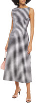 Thumbnail for your product : Emilia Wickstead Ceilani Open-back Gingham Cloque Midi Dress
